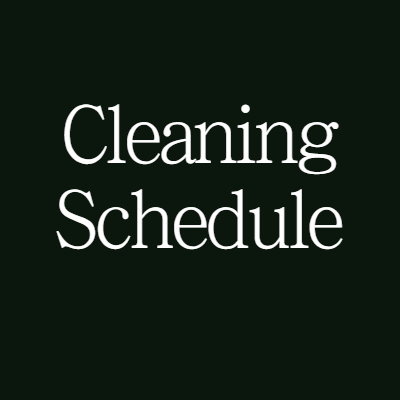 Creating an Efficient Cleaning Schedule